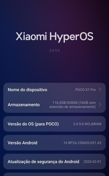 Poco X7 pro 12+12gb Ram/ 528gb oportunidade