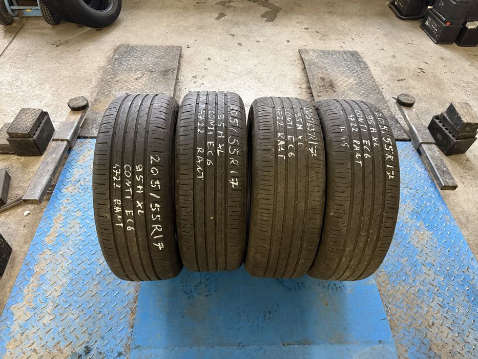 4szt letnie 205/55r17 Continental koniec 22 roku z Rantem ochronny