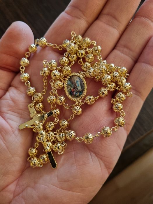 Różaniec z Lourdes przepiękny delikatny Olsztyn • OLX.pl