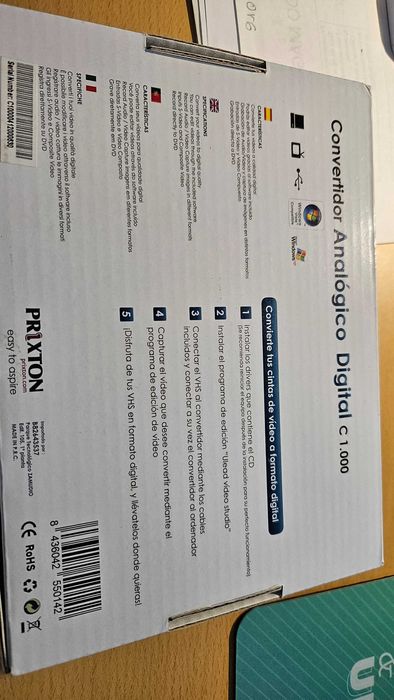 Conversor de video analogico para digital vhs tv ou outros