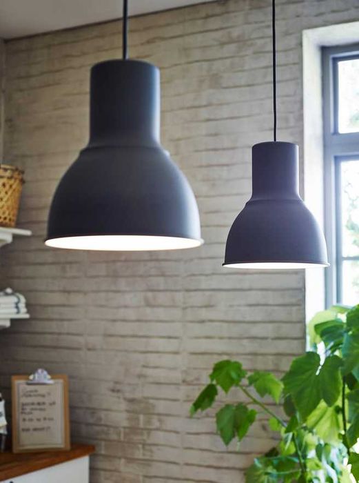 Nowa IKEA HEKTAR LAMPA WISZĄCA 22 LOFT Lampka Szary Sufitowa