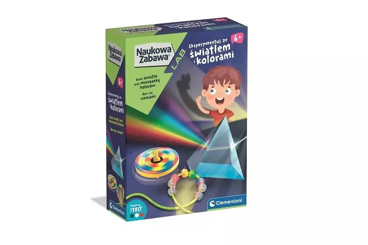 CLE Naukowa zabawa Światło i kolory 50408. Clementoni. Nowy Produkt