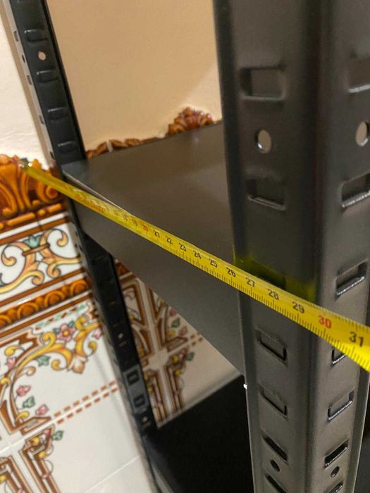 Estante Metálica Modular Preta – (Sem Parafusos)