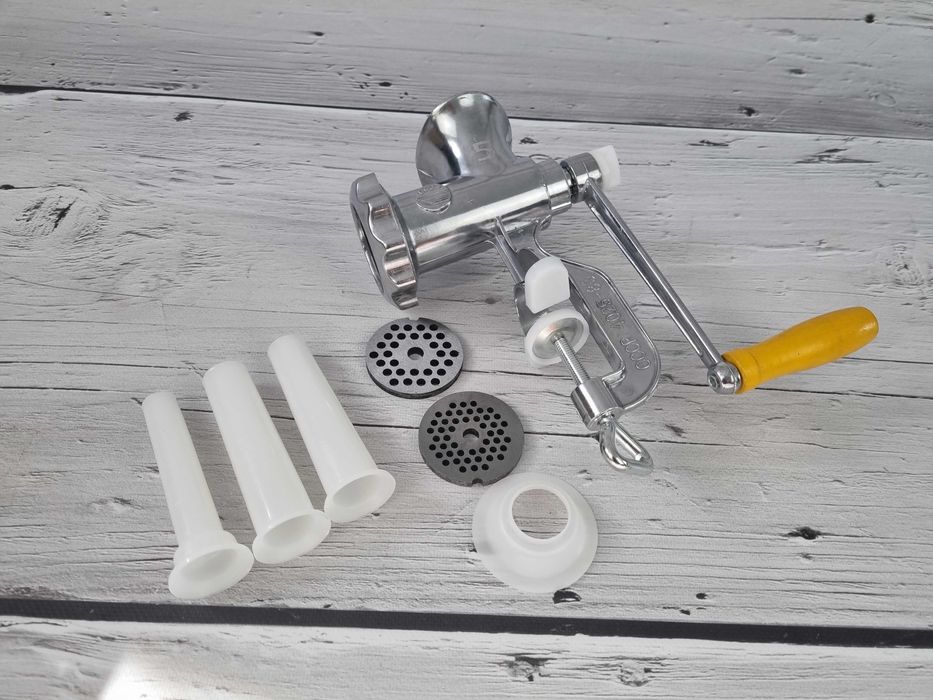Promocja! Nowa Maszynka Ręczna do Mielenia Mięsa + Nadziewarka