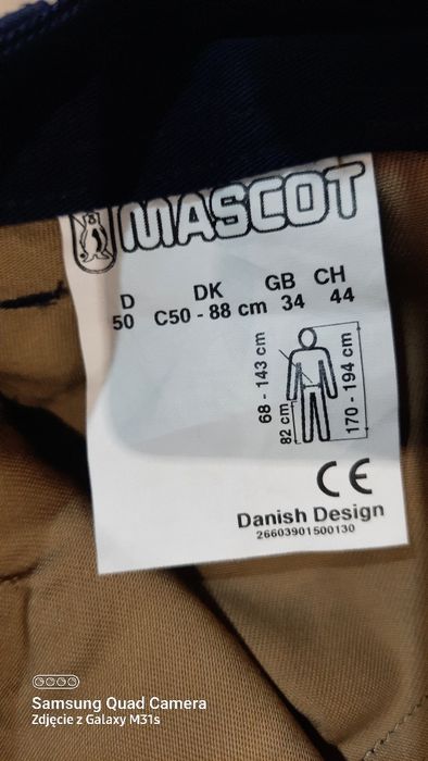 Spodnie robocze firmy MASCOT