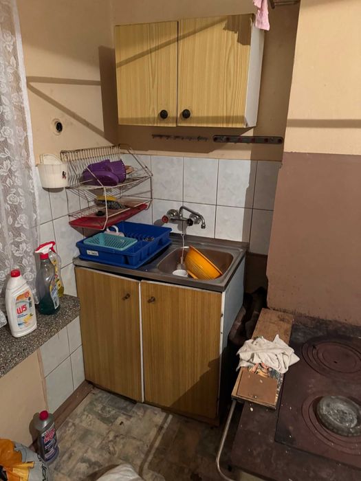 Oddam duży zestaw mebli stylowych PRL regały szafy salon kuchnia