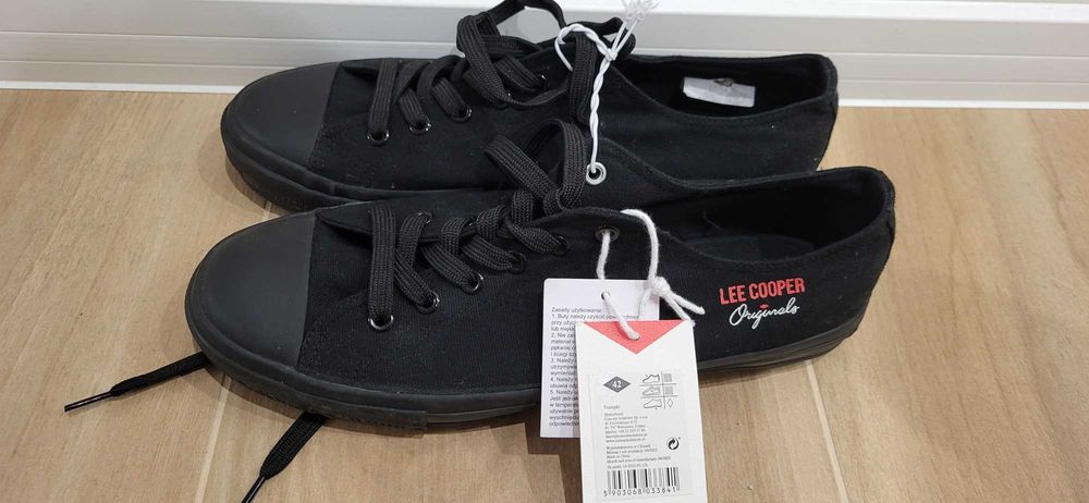 Czarne trampki Lee Cooper Originals rozmiar 42