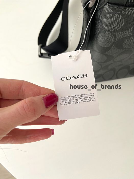 COACH Houston Flight Чоловіча шкіряна сумка мужская сумочка подарок