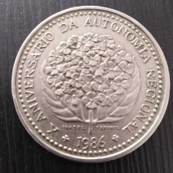 Moeda República Portuguesa Açores 1986