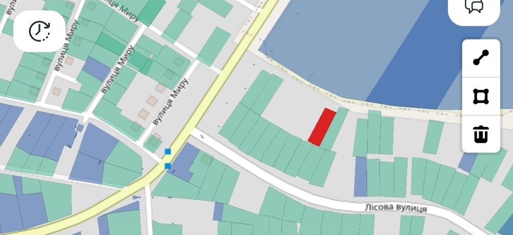 Земельна ділянка під будівництво з дозволом на будівництво