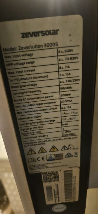 Zeversolar 3000s Falownik fotowoltaiczny