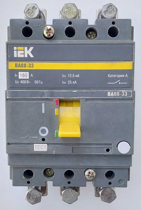 Автоматичний вимикач IEK ВА88-33 3Р 160А 400В, 25кА