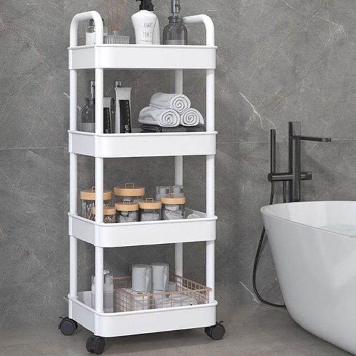 Стеллаж для ванной передвижной 4-х ярусный