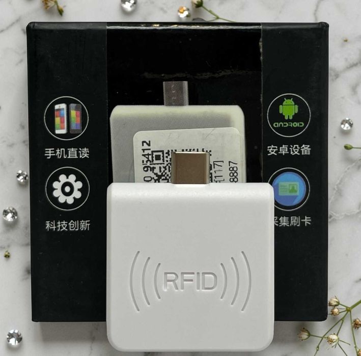 Mobilny skaner RFID USB-C | Czytnik kart 125 kHz | UNIQUE