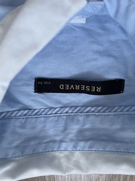Niebieska elegancka koszula Reserved. Rozmiar 34/XS.