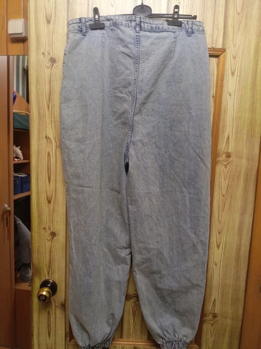 Стильные джинсы джоггеры батал оверсайз 52-56р