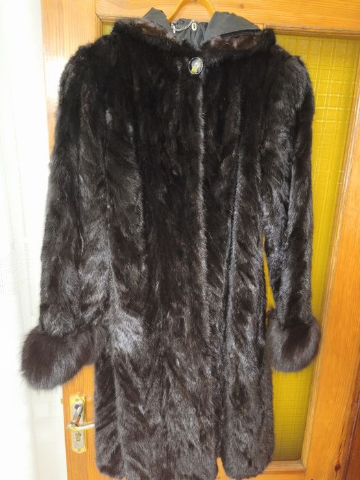 Шубка  норкова з кусочків