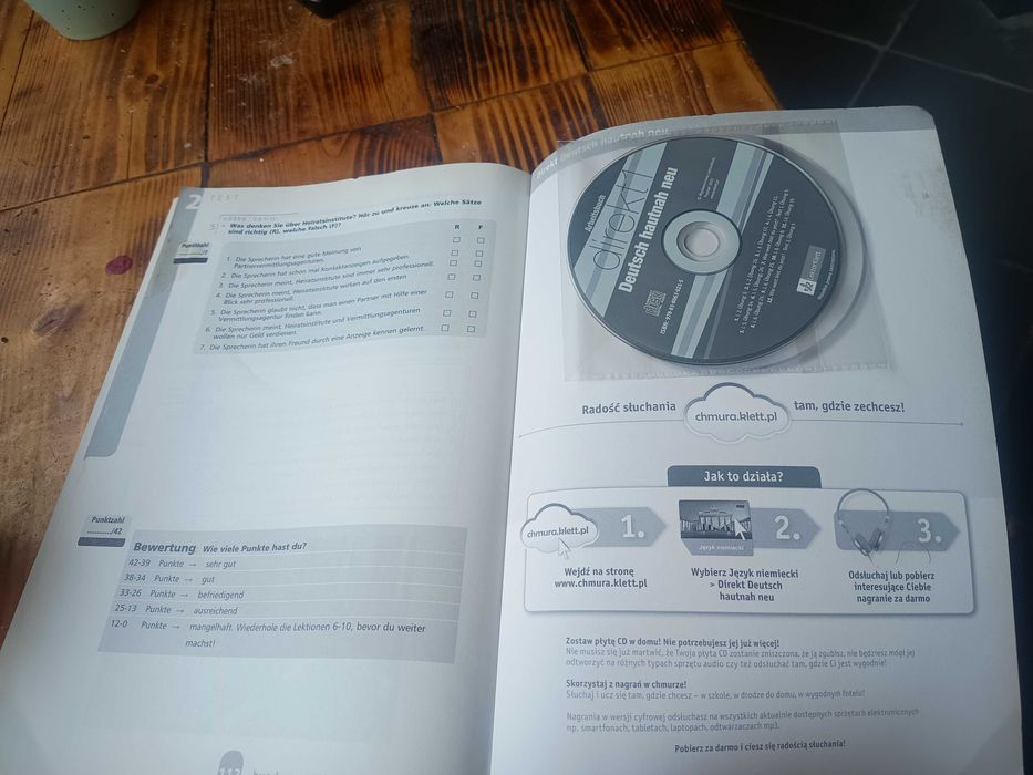 "Direkt 1" j.niemiecki, ćwiczenia