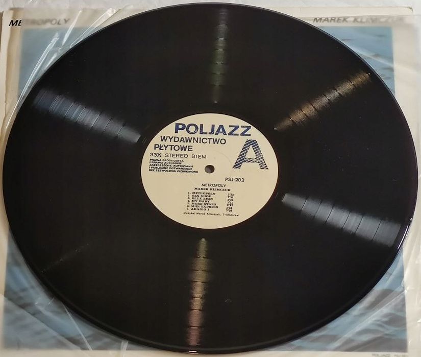 Marek Klimczuk – Metropoly. Poljazz 1987. LP. Ex