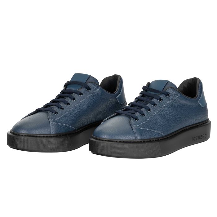ICEBERG markowe włoskie sneakersy NOWOŚĆ BLUE