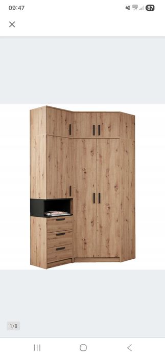 Szafa narożna plus regał z nadstawką