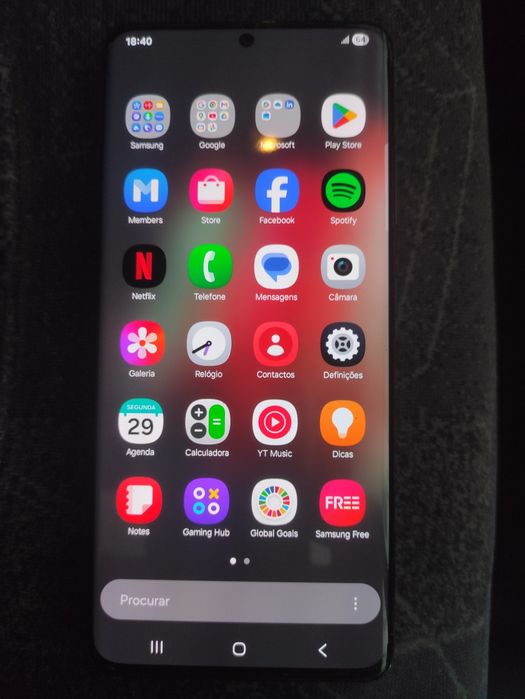 Samsung s 21 ultra como novo capa e caixa.