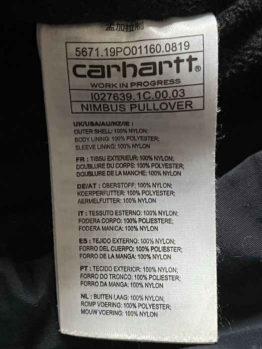 Carhartt anorak / kurtka z kapturem – niebieska