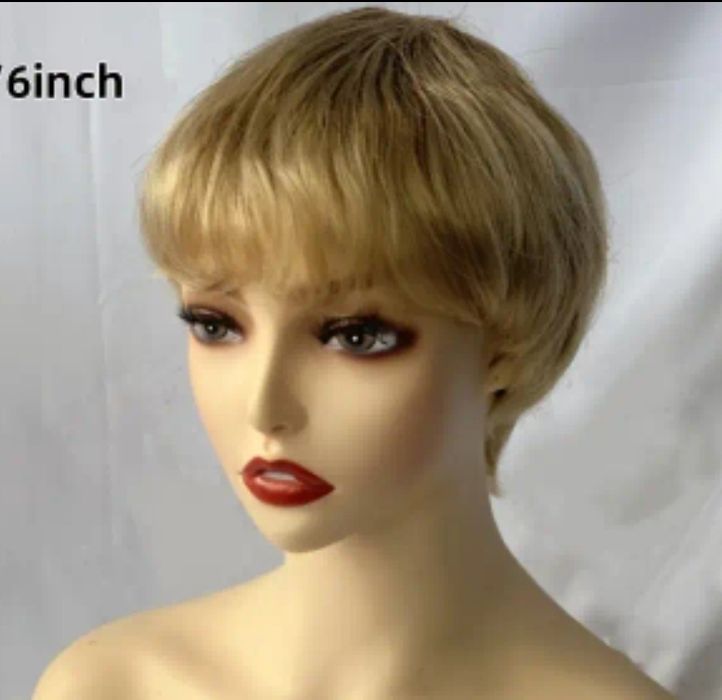 Peruka złoty blond