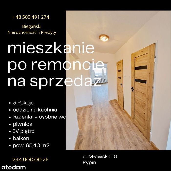 Mieszkanie po remoncie.