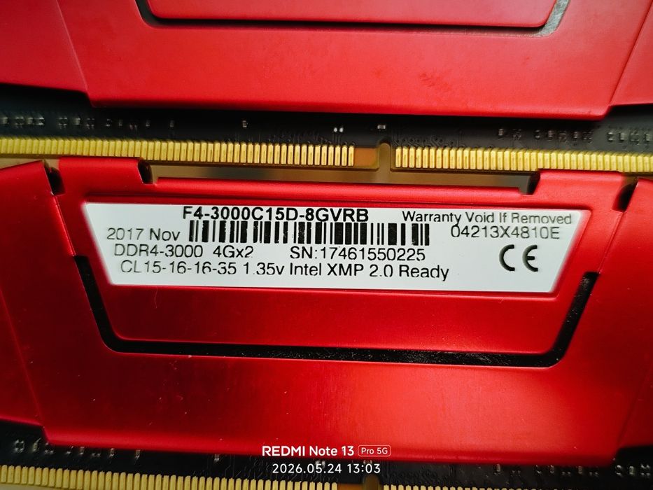 memórias 4x4 =16 GB 3000 hz