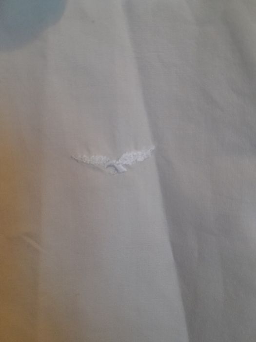 Koszula chłopięca z krótkim rękawem, biała. Rozmiar 134 (na 10 lat )