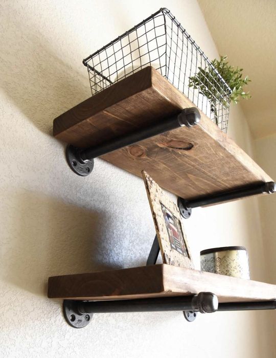 Półki i stoliki loftowe drewno + metal , Handmade | Dostawa 100 zł