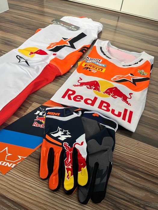 Strój Alpin estars Racer White (KTM RedBull)(cross,quad,enduro,mtb)