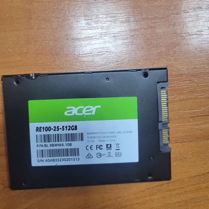 Sad диск Acer 500gb