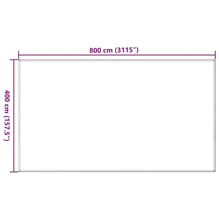 Vidaxl Wykładzina Do Namiotu, 400X800 Cm, Czarna, Hdpe