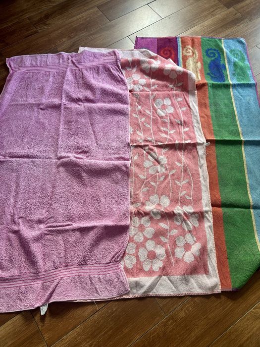 Zestaw , paka ręczników bawełnianych