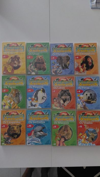 Dvd's Disney Coleção O mundo Maravilhoso dos animais