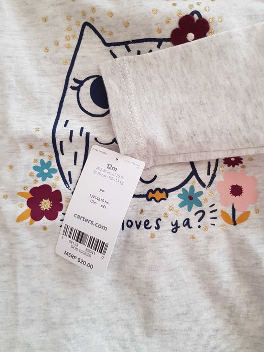 Лонгслив/футболка Carter's на девочку