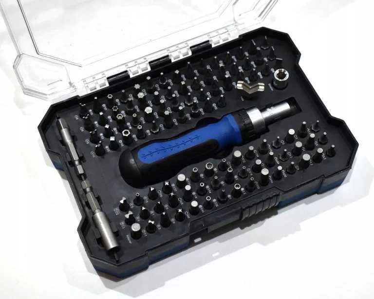 ZESTAW Bitów Końcówek z Wkrętakiem GRZECHOTKOWYM 105 el. NITEO TOOLS