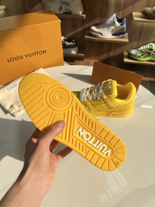 Кросівки Louis Vuitton Trainer Yellow / White LV