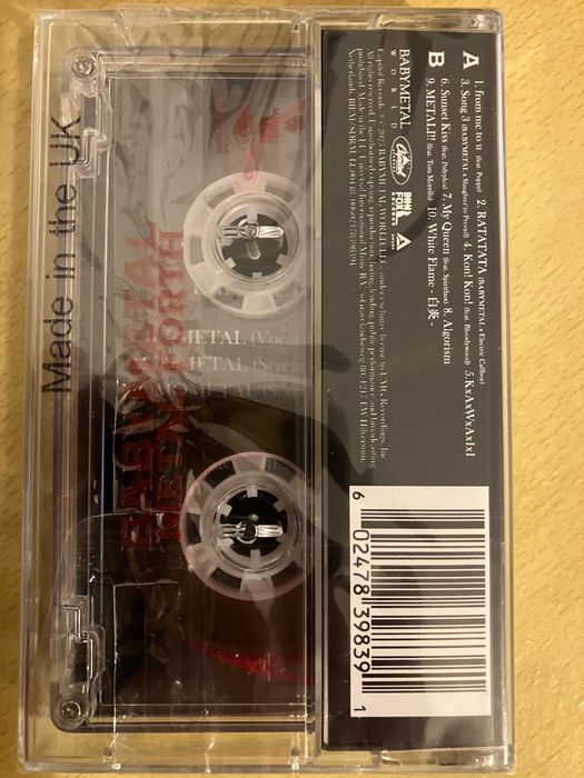 Babymetal Metal Forth Cassete k7