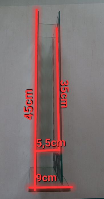 Wazon glamour designerski lustrzany Lux wysokość 45cm Made in U.S.A