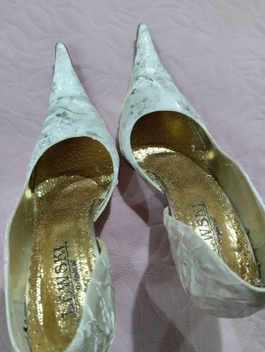 Buty, czółenka ślubne 39