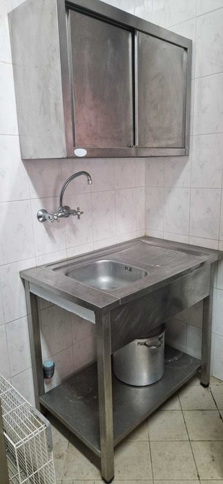 Bancada com Lava Loiça - Equipamento Restauração e Hotelaria