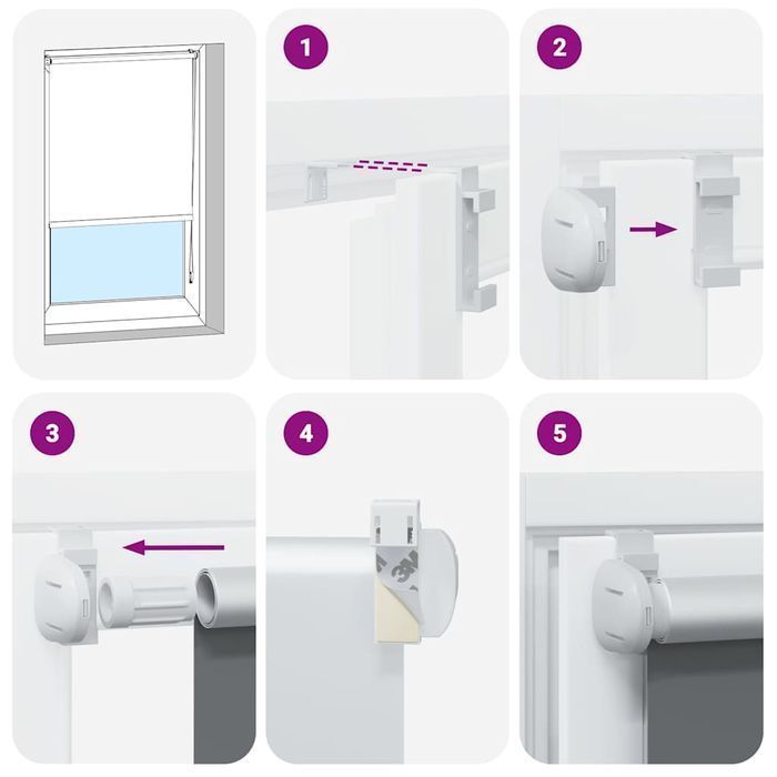 Vidaxl Roleta Zaciemniająca Kawowa 105X150 Cm Szerokość Tkaniny