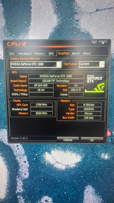 Karta Graficzna gtx 1080 Aorus 8GB WindForce