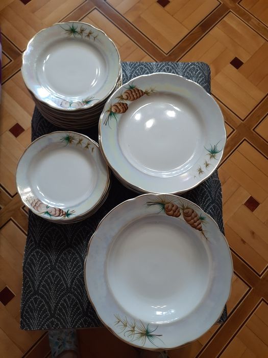 Столовый сервиз "ШИШКИ" на 11 персон