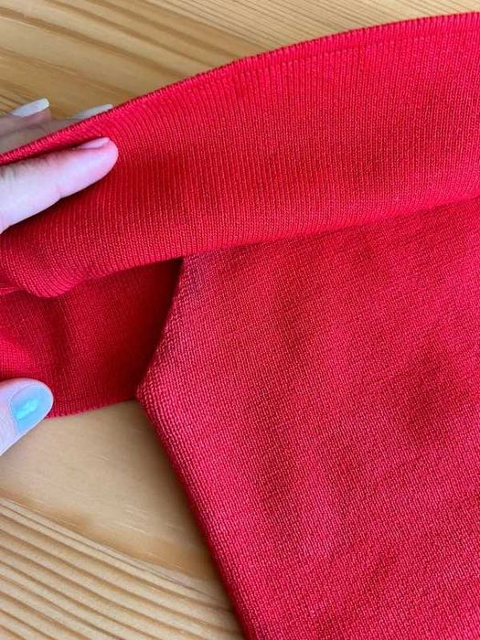 Top ombro a ombro vermelho Zara