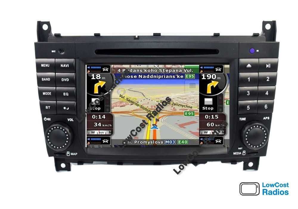 (GARANTIA) ANDROID: Auto Rádio GPS Mercedes Benz Class C - W203, W209