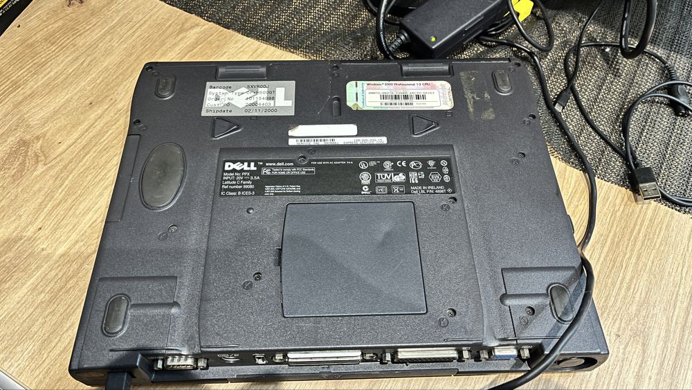 Dell latitude CPx H500GT dual boot RS232/lpt stan kolekcjonerski